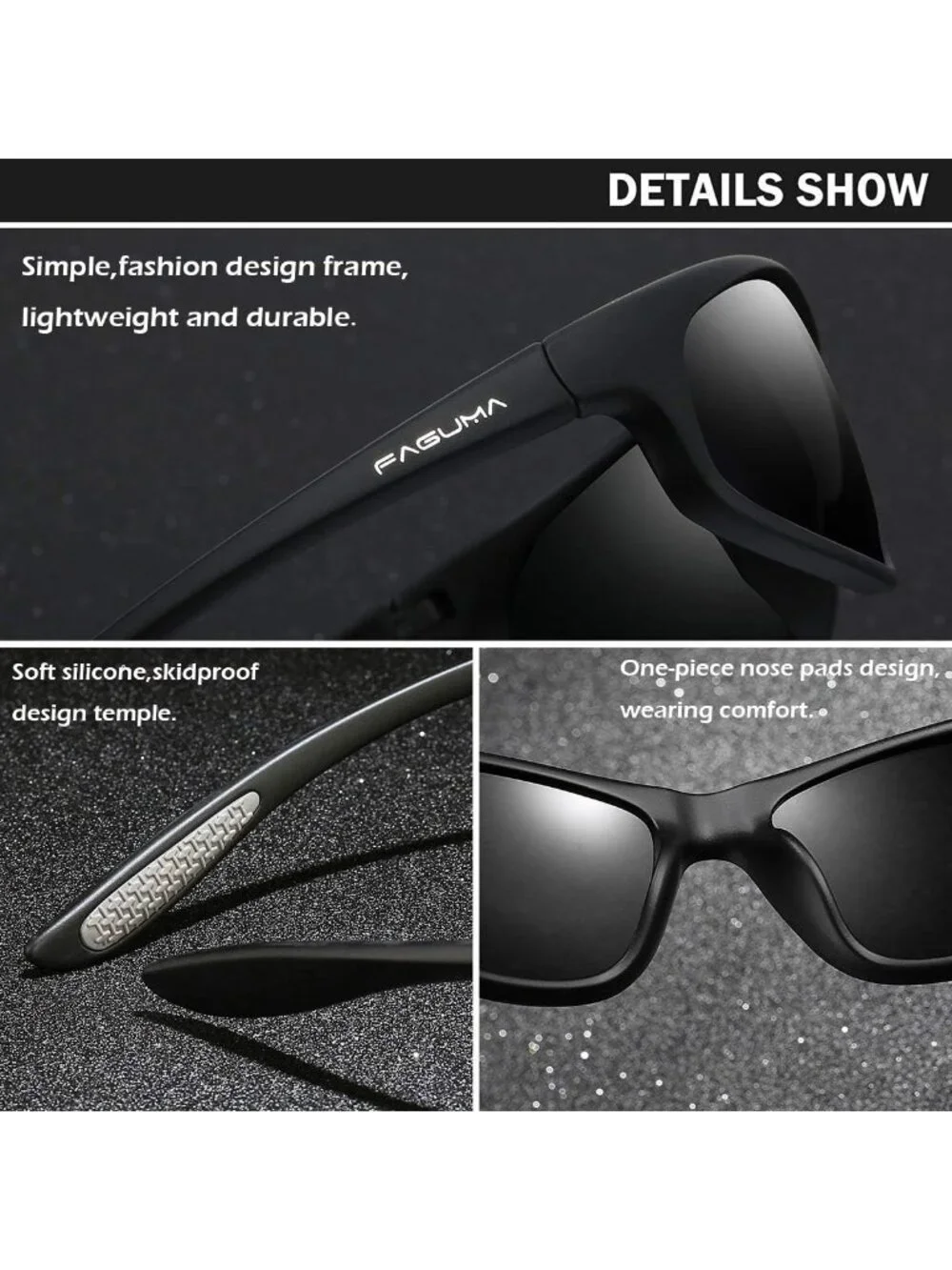 Polarized Sports Sunglasses for Men - UV400 Protection for Cycling, Driving